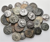 A lot containing 11 silver and 30 bronze coins. Includes: Greek, Roman Provincial, Roman Imperial. Fine to very fine. LOT SOLD AS IS, NO RETURNS. 41 c...