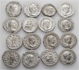 A lot containing 16 silver coins. Includes: Gordian III (5), Philip I (3), Otacilia Severa (2), Philip II (1), Herennia Etruscilla (1), Trebonianus Ga...