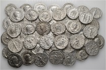 A lot containing 50 silver coins. Includes: Gordian III (8), Philip I (4), Otacilia Severa (1), Trajan Decius (5), Trebonianus Gallus (5), Volusian (6...