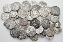 A lot containing 71 silver coins. Includes: Cilician Armenia and Crusaders. Fine to very fine. LOT SOLD AS IS, NO RETURNS. 71 coins in lot.