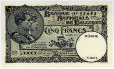 BELGIEN, Banque Nationale de Belgique, 5 Francs 03.02.1927.
I
Pick 97b