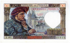 FRANKREICH, Banque de France, 50 Francs 08.01.1942.
II
Pick 93