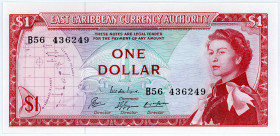 OSTKARIBISCHE STAATEN, East Caribbean Currency Authority, 1 Dollar ND (1965).
I
P.13e
