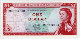 OSTKARIBISCHE STAATEN, East Caribbean Currency Authority, 1 Dollar ND(1965).
I
P.13f.