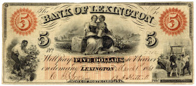 VEREINIGTE STAATEN VON AMERIKA, North Carolina, Bank of Lexington. 5 Dollars 1861.
IV