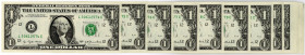 VEREINIGTE STAATEN VON AMERIKA, Federal Reserve Notes, 26x 1 Dollars 1977, fortlaufende Seriennummern. Serie 1977 L30612574C-L30612590C; Serie 1977A E...