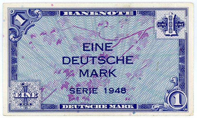 BUNDESREPUBLIK DEUTSCHLAND AB 1948, Noten der Bank Deutscher Länder, 1948-1949, ...
