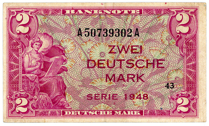 BUNDESREPUBLIK DEUTSCHLAND AB 1948, Noten der Bank Deutscher Länder, 1948-1949, ...