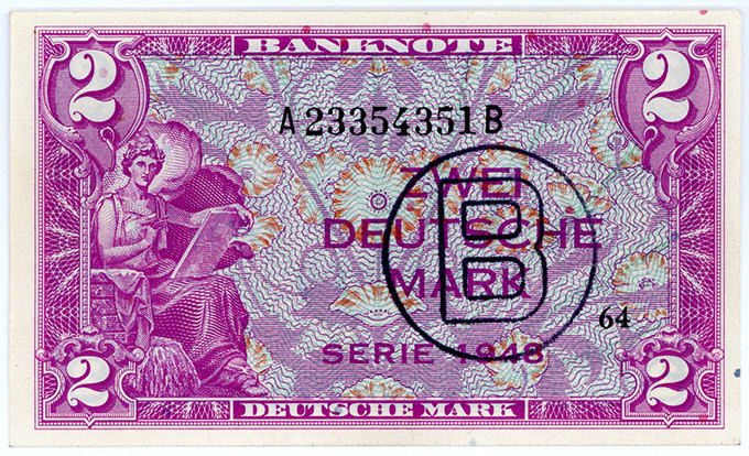 BUNDESREPUBLIK DEUTSCHLAND AB 1948, Noten der Bank Deutscher Länder, 1948-1949, ...