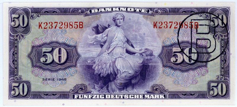 BUNDESREPUBLIK DEUTSCHLAND AB 1948, Noten der Bank Deutscher Länder, 1948-1949, ...