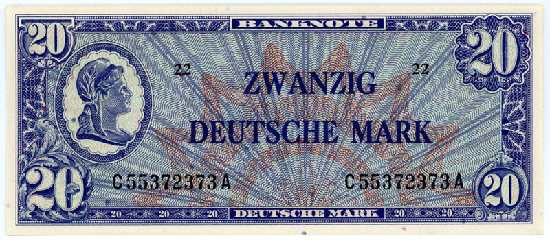 BUNDESREPUBLIK DEUTSCHLAND AB 1948, Noten der Bank Deutscher Länder, 1948-1949, ...