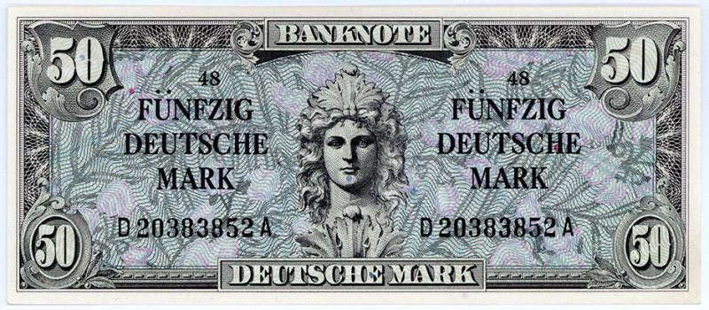 BUNDESREPUBLIK DEUTSCHLAND AB 1948, Noten der Bank Deutscher Länder, 1948-1949, ...