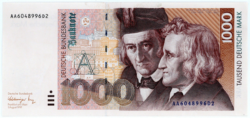 BUNDESREPUBLIK DEUTSCHLAND AB 1948, Noten der Deutschen Bundesbank, 1960-1999, 1...