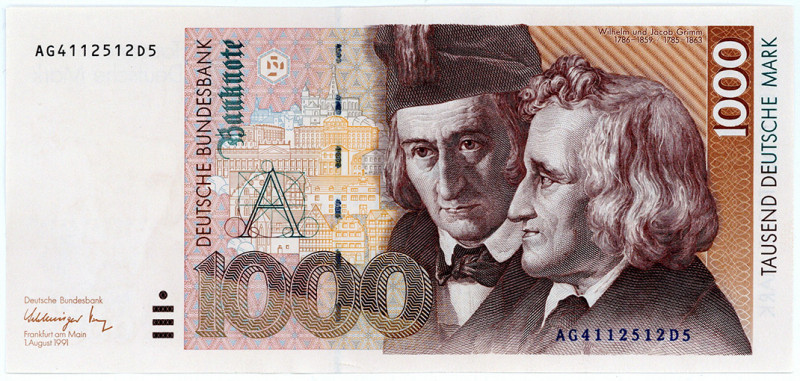 BUNDESREPUBLIK DEUTSCHLAND AB 1948, Noten der Deutschen Bundesbank, 1960-1999, 1...