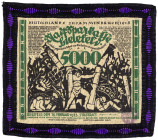 NOTGELD BESONDERER ART, Bielefeld, 5000 Mark 15.02.1923 Druck grün/schwarz mit schwarzer/violetter Borte, dekorativ.
I
Gra.68c