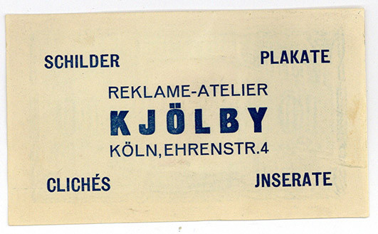 BRIEFMARKENNOTGELD, Köln, K.H.Kjölby. 10 Pfennig o.D. Germania.
I-
Ti3565.060....