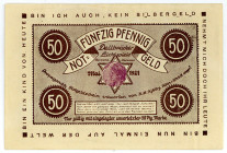 BRIEFMARKENNOTGELD, Köln-Dellbrück, Dellbrücker Lichtspiele. 50 Pfennig 1921, Germania.
I-
Ti3570.05.15