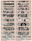 BADEN, Singen, Stadt. 20x 20 Millionen Mark 20.10.1923. 2.Auflg.(Auflg. je 300 Stück, Bild 1-20, komplette Serie, 20 verschiedene Bilder.
I
Rup.14-3...