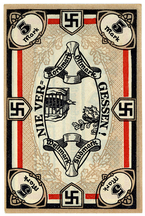 RHEINPROVINZ, Honnef, Schutz und Trutzbund, Rheinischer Gautag. 5 Mark Ostermond...