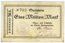 SCHLESWIG-HOLSTEIN, Heiligenhafen, Spar und Leihkasse. 1 Million Mark o.D..
II-
LSK H027