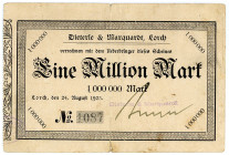 WÜRTTEMBERG, Lorch, Dieterle & Marquardt. 1 Million Mark 24.08.1923.
III
Ke.-
