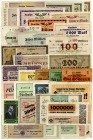 NOTGELD - SAMMLUNGEN, Kleines Lot mit 34 Notgeldscheinen, darin 15 Reichsbahnscheine 1923 und 19 Großnotgeldscheine, inkl.4x Goldmarkscheine. -BITTE B...