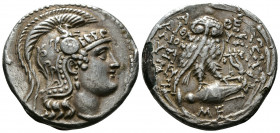 Attica. Athens. Ca. 165-42 BC. AR Foureé tetradrachm. New style coinage
12.27g 29mm