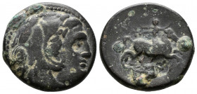 KINGS OF MACEDON. Alexander III 'the Great' (336-323 BC). Ae. Uncertain mint in Macedon.
5.26g 19mm