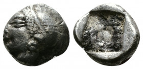 IONIA, Phokaia, (Circa 521-478 BC). AR Diobol
1.18g 10 mm