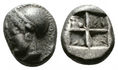 IONIA, Phokaia, (Circa 521-478 BC). AR Diobol
1.23g 8 mm