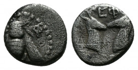 Ionia, Ephesos. AR Diobol c. 380-340 BC
0.92g 10 mm