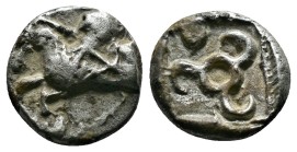 Lycia, Uncertain Dynast AR Diobol = 1/6th Stater. Circa 460-440 BC.
1.43g 11mm