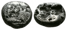 Kings of Lydia, Kroisos AR 1/3 Stater. Sardis, 550-546 AR
3.44g 13mm