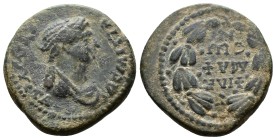 Domitia, wife of Domitian, 82-96 LYDIA. Philadelphia.Ae
6.19g 22mm