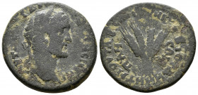 Antoninus Pius. A.D. 138-161. Phrygia, Apameia Skymnon, son of Demetrios, magistrate.
7.15g 25mm