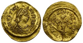 Justinian I AD 527-565. Constantinople. Tremissis AV
1.49g 18mm