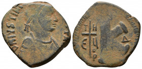 Justinian I. 527-565. AE half follis. Antioch 
7.13g 26mm