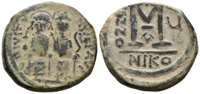 Justin II and Sophia AD 565-578. Nikomedia. Follis AE
15.01g 30mm