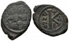 Justin II and Sophia (565-578). Nummi Constantinople AE
7.15g 26mm