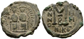 Justin II and Sophia AD 565-578. Nikomedia. Follis AE
15.50g 33mm