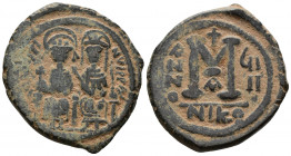 Justin II, 565-578 AD. AE Follis Nikomedia AE
14.85g 30mm