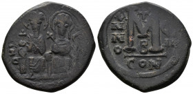 Justin II, with Sophia,(565-578 AD) Constantinople AE
13.49g 30mm