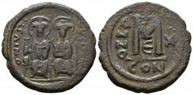 Justin II, with Sophia,(565-578 AD) Constantinople AE
13.20g 30mm