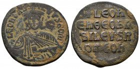 Leo VI (886-912 AD). AE Follis Constantinopolis AE
6.25g 27mm
