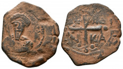 Tancred AD 1101-1103. Antioch. Follis AE
3.60g 22mm
