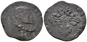 Italy, Papal States. Paul V AR 1/2 Franc. Avignon, uncertain date, 1609(?) 
6.75g 28mm