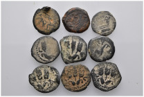 9 Ancient Bronze Pieces
(18,73gr)