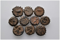 10 Ancient Bronze Pieces
(32,58gr)