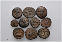 10 Ancient Bronze Pieces
(30,62gr)