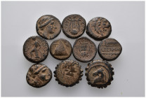 10 Ancient Bronze Pieces
(32,65gr)